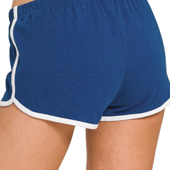 Zenana Elastic Waistband‎ Dolphin Shorts - Picture 3 of 7